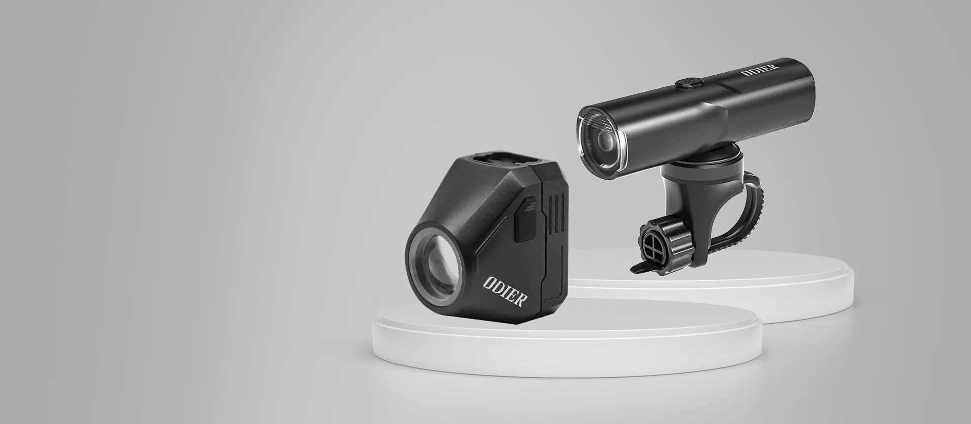 铝合金和塑料自行车前车灯