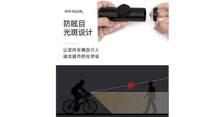 防眩目光斑设计